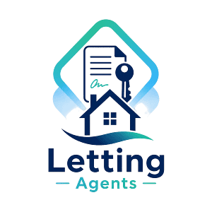 Letting agents icon of houses and keys in Premier Junk branding